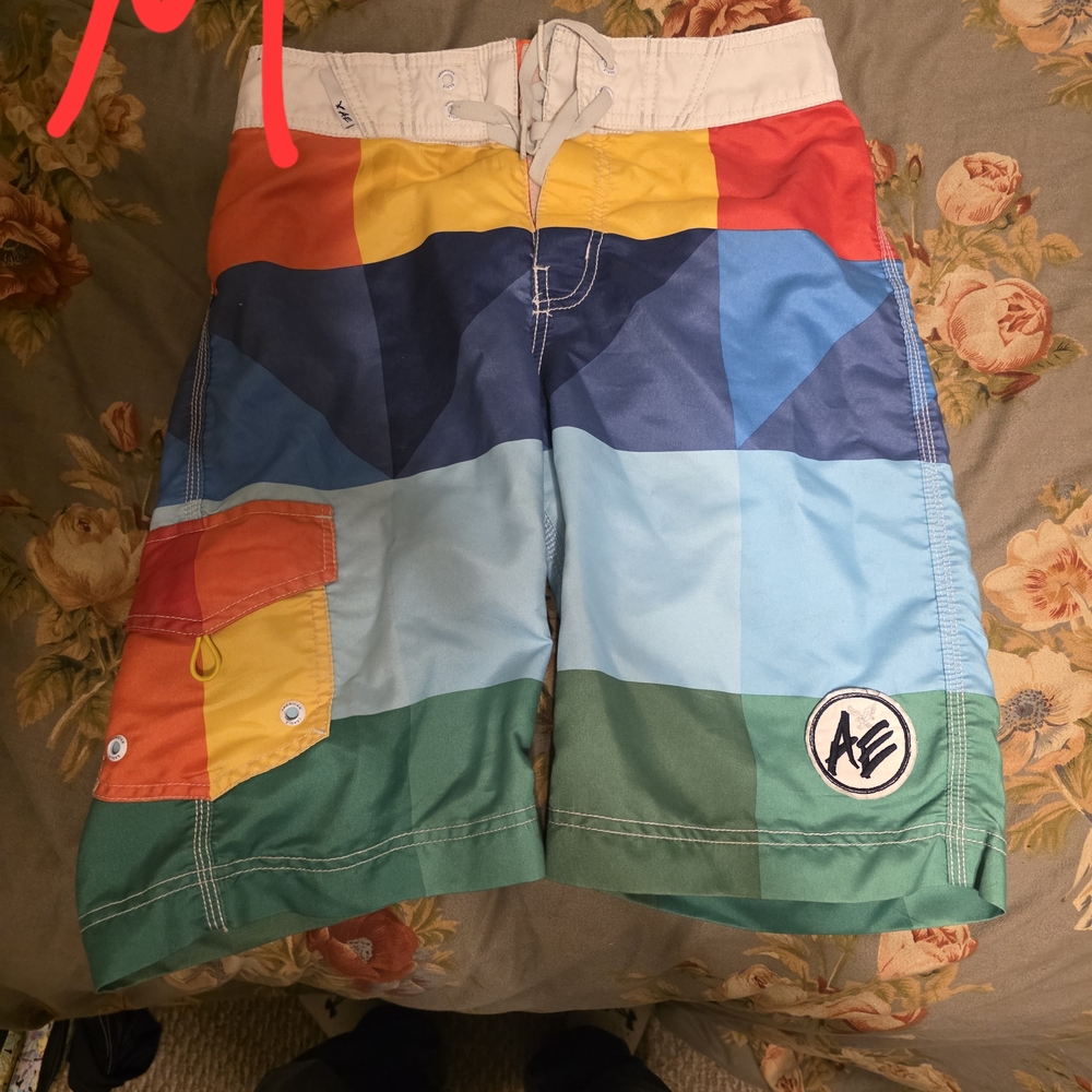 AE Color Block Swim Shorts